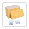 Boardwalk Scrubbing Sponge, Light Duty, 3.6x6.1, 0.7" Thick, Yellow/White, PK20 63BWK LD